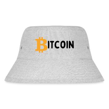 Bitcoin - Stanley/Stella recycelter Bucket Hat - Grau meliert - Vorne