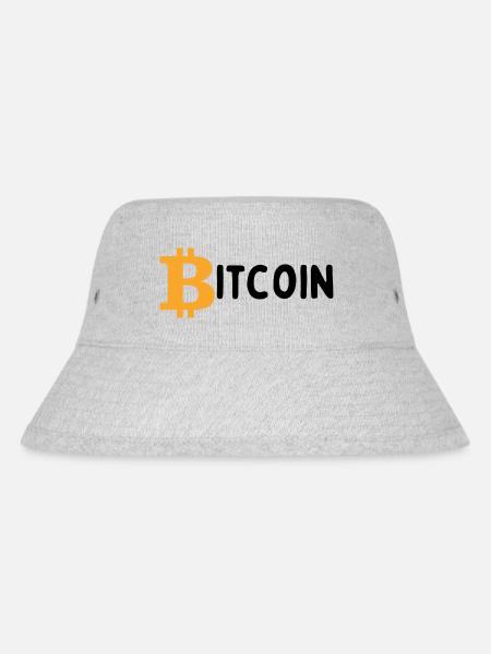 Bitcoin - Stanley/Stella recycelter Bucket Hat - Grau meliert
