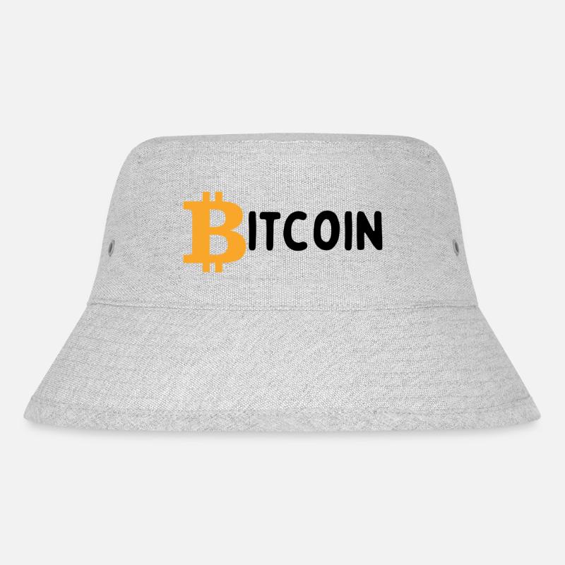 Bitcoin - Stanley/Stella recycelter Bucket Hat - Grau meliert