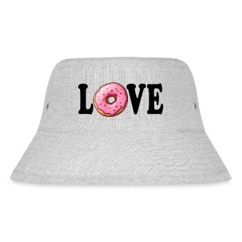 Donut Love - Stanley/Stella Recycled Bucket Hat - heather grey - Front