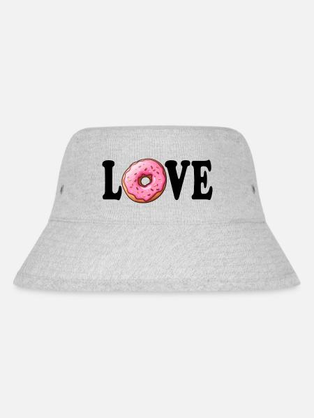 donut love - Stanley/Stella recycelter Bucket Hat - Grau meliert