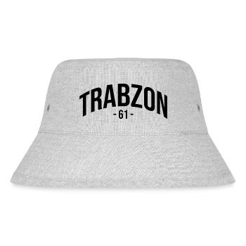 61 Trabzon Türkei Turkiye Geschenk Urlaub TR Türk - Stanley/Stella recycelter Bucket Hat - Grau meliert - Vorne