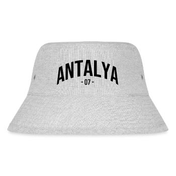 Antalya 07 Turkey Turkiye Gift Holiday Türk TR - Stanley/Stella Recycled Bucket Hat - heather grey - Front