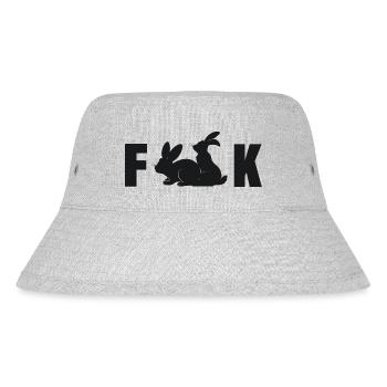 Fuck Bunny Sex Funny Pictures - Stanley/Stella Recycled Bucket Hat - heather grey - Front