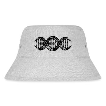 Doppelhelix DNA-Strang Nukleotiden Kette - Stanley/Stella recycelter Bucket Hat - Grau meliert - Vorne