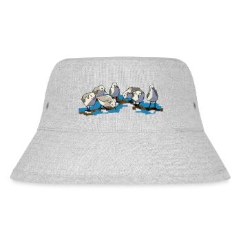 Birds at Waterplas, beautiful and cheerful - Stanley/Stella Recycled Bucket Hat - heather grey - Front