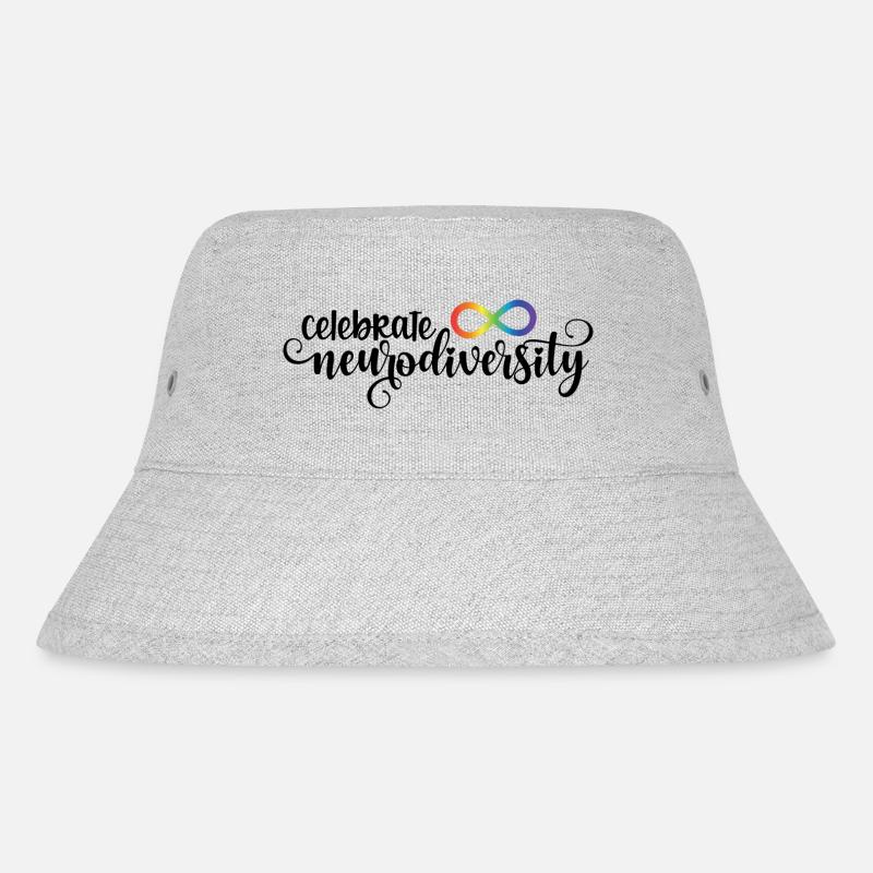 Feiern Sie die Neurodiversität - Stanley/Stella recycelter Bucket Hat - Grau meliert
