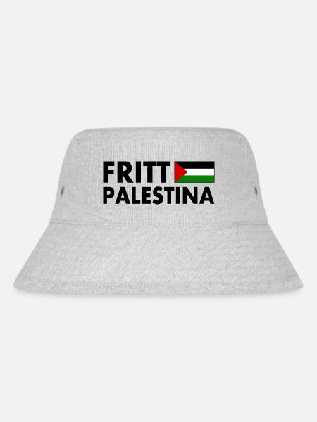 Fritt palestina - Stanley/Stella recycelter Bucket Hat - Grau meliert