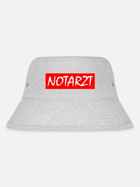 Notarzt - Stanley/Stella recycelter Bucket Hat - Grau meliert