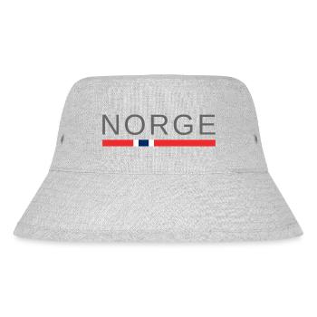 Norwegen - Stanley/Stella recycelter Bucket Hat - Grau meliert - Vorne
