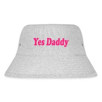 Yes daddy - Stanley/Stella Recycled Bucket Hat - heather grey - Front