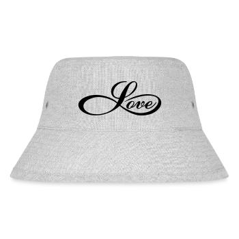 Infinity love forever unendliche Liebe Zeichen - Stanley/Stella recycelter Bucket Hat - Grau meliert - Vorne