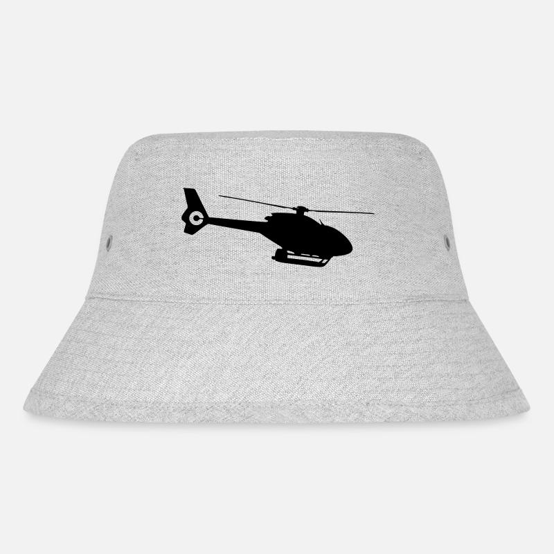 Helicopter - Stanley/Stella recycelter Bucket Hat - Grau meliert