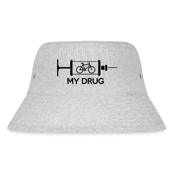 my drug - Stanley/Stella recycelter Bucket Hat - Grau meliert - Vorne