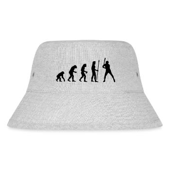 evolution_baseball1 - Stanley/Stella recycelter Bucket Hat - Grau meliert - Vorne