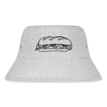 Sandwich pain offert cadeau idée cadeau - Bob recyclé Stanley/Stella - gris chiné - Devant
