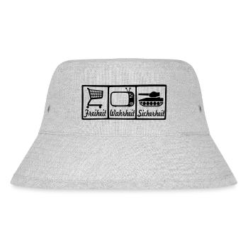 freedom true safety - Stanley/Stella Recycled Bucket Hat - heather grey - Front