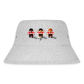 Soccer Red and - Stanley/Stella Recycled Bucket Hat - heather grey - Front