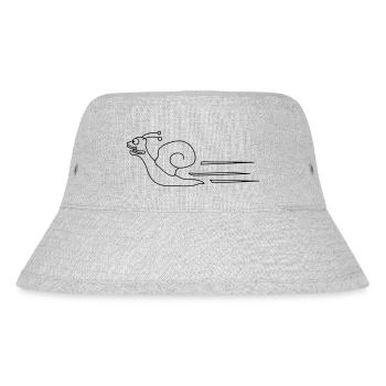 Fast Snail - Stanley/Stella recycelter Bucket Hat - Grau meliert - Vorne