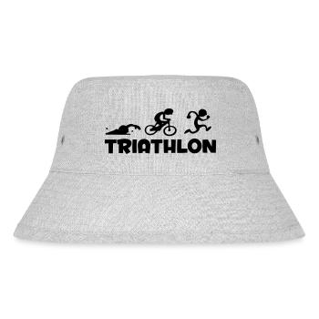 triathlon - Stanley/Stella recycelter Bucket Hat - Grau meliert - Vorne