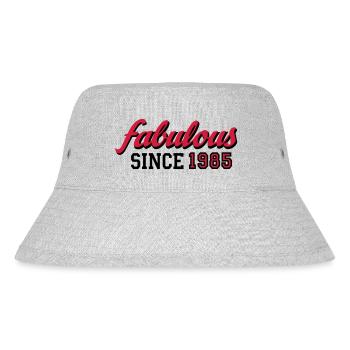1985 - Stanley/Stella recycelter Bucket Hat - Grau meliert - Vorne