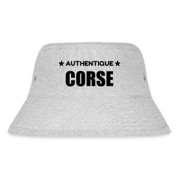 Corse / Corsica / Maure / Corso / Bastia - Stanley/Stella recycelter Bucket Hat - Grau meliert - Vorne