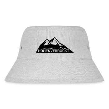 Höhenverrückt - Stanley/Stella recycelter Bucket Hat - Grau meliert - Vorne