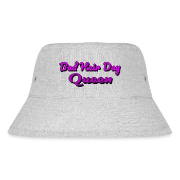Bad Hair Day Queen - Stanley/Stella recycelter Bucket Hat - Grau meliert - Vorne