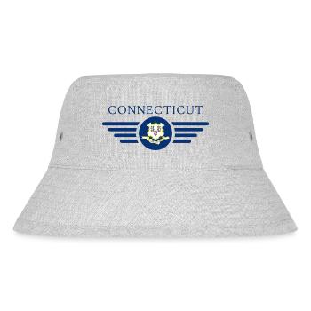 Connecticut - Stanley/Stella recycelter Bucket Hat - Grau meliert - Vorne