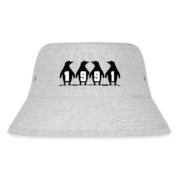 1991 geburtstag pinguin party winterschwimmer - Stanley/Stella recycelter Bucket Hat - Grau meliert - Vorne