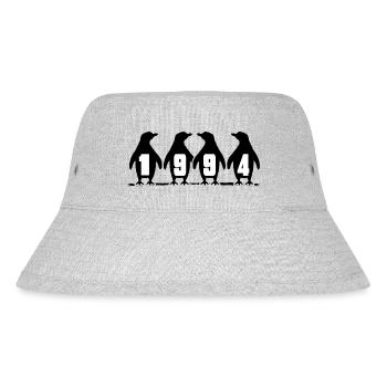 1994 Birthday Penguin Party Winter Swimmers - Stanley/Stella Recycled Bucket Hat - heather grey - Front