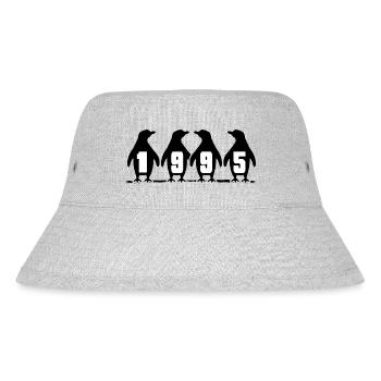 1995 birthday penguin party winter swimmer - Stanley/Stella Recycled Bucket Hat - heather grey - Front