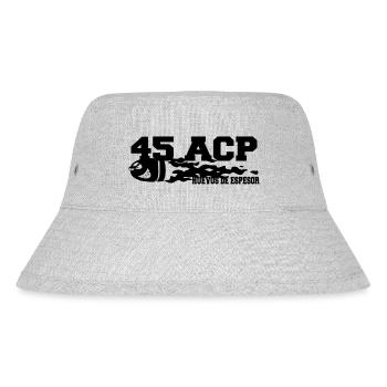 45ACP Motiv 2 - Stanley/Stella recycelter Bucket Hat - Grau meliert - Vorne