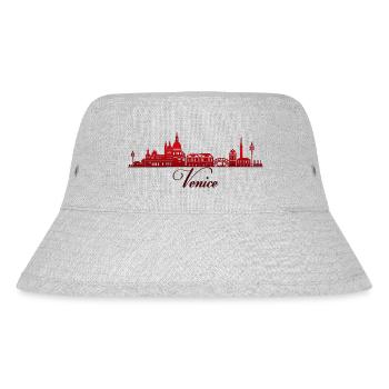 Venice Italy Venezia travel Europe gondola Venice - Stanley/Stella Recycled Bucket Hat - heather grey - Front