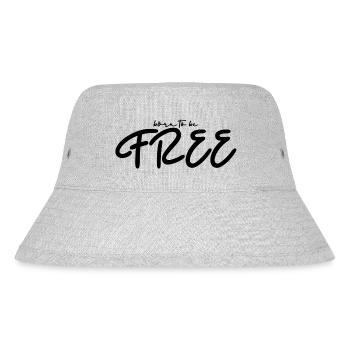 Born to be Free - Stanley/Stella recycelter Bucket Hat - Grau meliert - Vorne