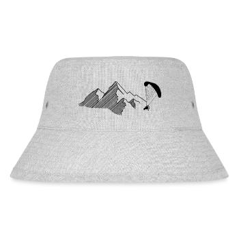 Berg - Gleitschirmfliegen - (7) - Stanley/Stella recycelter Bucket Hat - Grau meliert - Vorne