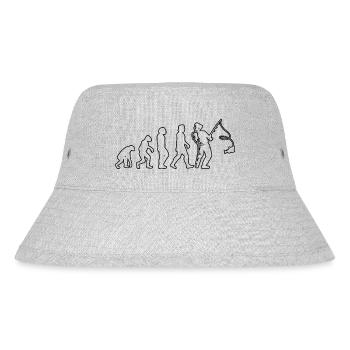 Fishing Fishing Angler Fishing Hook - Stanley/Stella Recycled Bucket Hat - heather grey - Front
