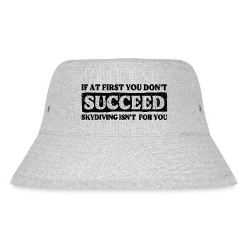 Skydiving Fail? Not Your Thing! Epic Design - Stanley/Stella Recycled Bucket Hat - heather grey - Front
