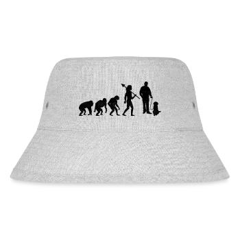 Tiersitter Evolution Haustiersitter Hundesitter Hund W - Stanley/Stella recycelter Bucket Hat - Grau meliert - Vorne