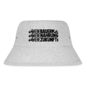 Keine Bauern, keine Nahrung, keine Zukunft - Stanley/Stella recycelter Bucket Hat - Grau meliert - Vorne