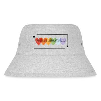 Rainbow - Stanley/Stella Recycled Bucket Hat - heather grey - Front