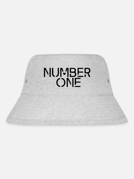 NUMBER ONE - Stanley/Stella recycelter Bucket Hat - Grau meliert