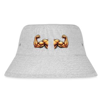 bizeps 2 - Stanley/Stella recycelter Bucket Hat - Grau meliert - Vorne