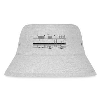 V180 BR 118 DR Reichsbahn line line half right - Stanley/Stella Recycled Bucket Hat - heather grey - Front