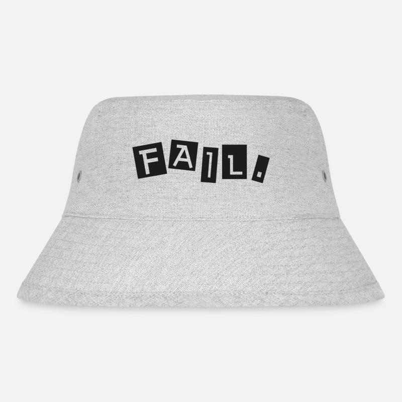 fail - Stanley/Stella recycelter Bucket Hat - Grau meliert