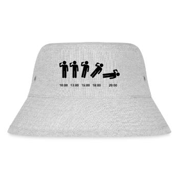 Vatertag Papa Party Kumpel Trinken lustig feiern - Stanley/Stella recycelter Bucket Hat - Grau meliert - Vorne