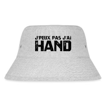 J’PEUX PAS J’AI HAND - Bob recyclé Stanley/Stella - gris chiné - Devant