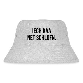 Erzgebirge Ich kann nicht schlafen - Stanley/Stella recycelter Bucket Hat - Grau meliert - Vorne