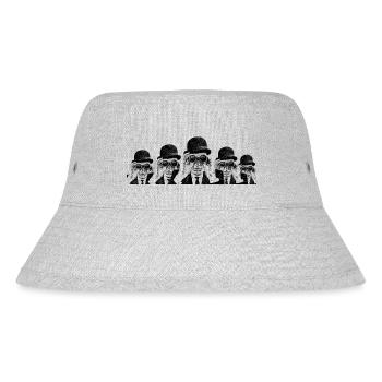 White rabbits - Stanley/Stella Recycled Bucket Hat - heather grey - Front
