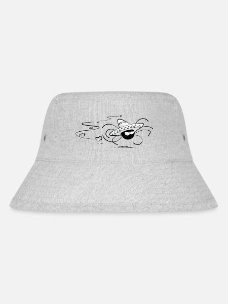 Beth die Spinne - Spider Gonzales - Stanley/Stella recycelter Bucket Hat - Grau meliert